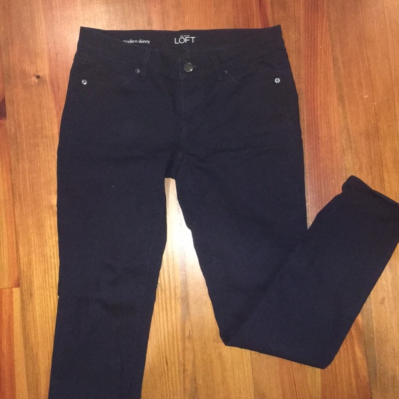 Ann Taylor Navy Skinny Jeans